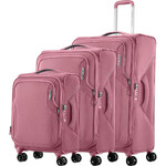 American Tourister Applite 5 Softside Suitcase Set of 3 Lilas Pink 53197, 53198, 53199 with FREE Digital Luggage Scale 12775