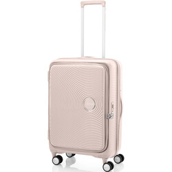 American Tourister Curio Book Opening Medium 68cm Hardside Suitcase Dusty Pink 53569