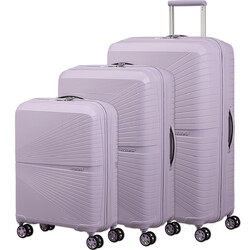 American Tourister Airconic Hardside Suitcase Set of 3 Stormy Lilac 28186, 28187, 28188 with FREE Digital Luggage Scale 12775