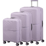 American Tourister Airconic Hardside Suitcase Set of 3 Stormy Lilac 28186, 28187, 28188 with FREE Digital Luggage Scale 12775