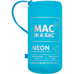 Mac In A Sac Neon Packable Waterproof Unisex Jacket Small Blue NS - 2