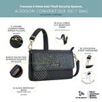Travelon Addison Anti-Theft Convertible Belt Bag Black 43556 - ORDER NOW FOR DELIVERY IN LATE DECEMBER 2025 - 8
