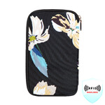 Travelon RFID Blocking Family Passport Wallet Midnight Floral 43402 - 1