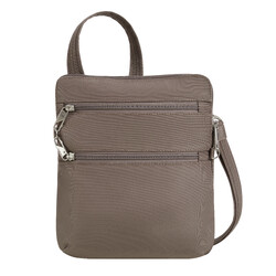 Travelon Classic Anti-Theft Slim Double Zip Crossbody Bag Hazelnut 43116 - ORDER NOW FOR DELIVERY IN EARLY JANUARY 2026