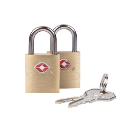 Travelon Travel Accessories Set of 2 TSA Accepted Padlocks Brass 13111 - ORDER NOW FOR DELIVERY IN LATE JANUARY 2026