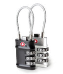 Travelon Travel Accessories Set of 2 TSA Accepted Cable Locks Classic Combo 13694 - ORDER NOW FOR DELIVERY IN MAY 2026