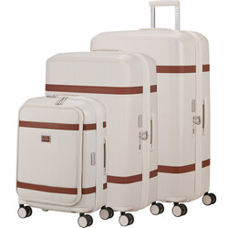 Samsonite Image Hardside Suitcase Set of 3 Ivory 54691, 54693, 54694 with FREE Digital Luggage Scale 12775