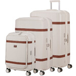 Samsonite Image Hardside Suitcase Set of 3 Ivory 54691, 54693, 54694 with FREE Digital Luggage Scale 12775