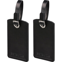 Samsonite Travel Accessories Rectangle Luggage Tag x 2 Black 21307