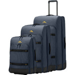 High Sierra Ultimate Access 4 DLX Wheel Duffel Set of 3 Marine 58197, 58198, 58199 with FREE Digital Luggage Scale