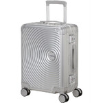 American Tourister Soundbox ALU Small/Cabin 55cm Hardside Suitcase Silver 55707