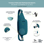 Travelon Roam Anti-Theft Compact Sling Capri Blue 43674 - 5