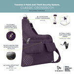 Travelon Classic Anti-Theft Crossbody Bag Purple 42373 - 6
