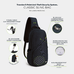 Travelon Classic Anti-Theft Sling Bag Midnight 42887 - 7