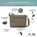 Travelon Classic Anti-Theft Small East/West Crossbody Bag Nutmeg 43115 - 7