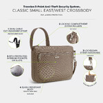 Travelon Classic Anti-Theft Small East/West Crossbody Bag Hazelnut 43115 - ORDER NOW FOR DELIVERY IN LATE FEBRUARY 2026 - 8