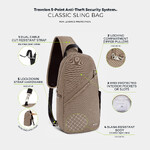 Travelon Classic Anti-Theft Sling Bag Hazelnut 42887 - ORDER NOW FOR DELIVERY IN LATE FEBRUARY 2026 - 8