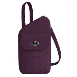 Travelon Runways Anti-Theft Slim Asymmetric Crossbody Plum 43712 - ORDER NOW FOR DELIVERY IN MAY 2026