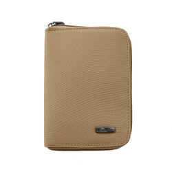 Travelon RFID Blocking Passport Zip Wallet Latte 43401