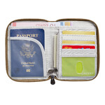 Travelon RFID Blocking Passport Zip Wallet Latte 43401 - 1