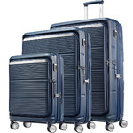 Samsonite Paralux Hardside Suitcase Set of 3 Midnight Navy 56523, 56526, 57872 with FREE Digital Luggage Scale 12775