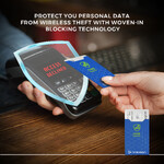 Travelon RFID Blocking Set of 10 Card Sleeves Cobalt 13701 - 2