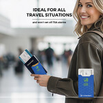 Travelon RFID Blocking Set of 10 Card Sleeves Cobalt 13701 - 5