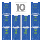 Travelon RFID Blocking Set of 10 Card Sleeves Cobalt 13701 - ORDER NOW FOR DELIVERY IN LATE FEBRUARY 2026