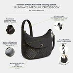 Travelon Runways Anti-Theft Medium Crossbody Bag Black 43715 - ORDER NOW FOR DELIVERY IN MAY 2026 - 8
