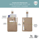 Travelon RFID Blocking Pull-Up Passport Holder Latte 43702 - ORDER NOW FOR DELIVERY IN MAY 2026 - 7