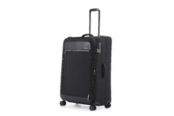 Qantas Melbourne Large 79cm Softside Suitcase Black QF24L