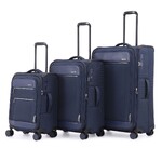 Qantas Melbourne Softside Suitcase Set of 3 Navy QF24S, QF24M, QF24L with FREE Digital Luggage Scale 12775