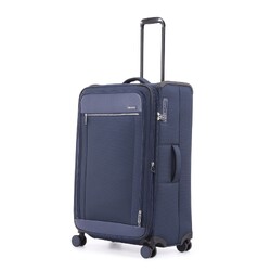 Qantas Melbourne Large 79cm Softside Suitcase Navy QF24L