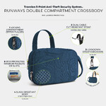Travelon Runways Anti-Theft Double Compartment Tablet Crossbody Ocean 43714 - ORDER NOW FOR DELIVERY IN MAY 2026 - 8
