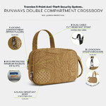 Travelon Runways Anti-Theft Double Compartment Tablet Crossbody Latte 43714 - ORDER NOW FOR DELIVERY IN MAY 2026 - 8