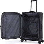 Qantas Melbourne Medium 67cm Softside Suitcase Black QF24M - 5