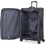 Qantas Melbourne Large 79cm Softside Suitcase Black QF24L - 5