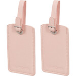 Samsonite Travel Accessories Rectangle Luggage Tag x 2 Pale Rose Pink 21307