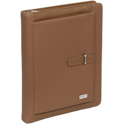 Numinous Accessories A4 Leather Folio Tan N5078