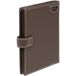 Numinous Accessories RFID Blocking Leather Passport Holder Brown N6001 - 1