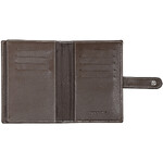 Numinous Accessories RFID Blocking Leather Passport Holder Brown N6001 - 4