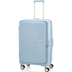 American Tourister Curio Book Opening Large 75cm Hardside Suitcase Summit Blue 53570