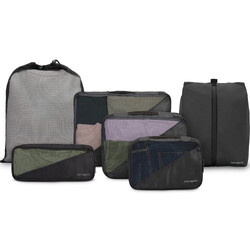 Samsonite Travel Accessories Set of 6 Compression Packing Cubes Black 53101 