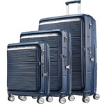 Samsonite Paralux Hardside Suitcase Set of 3 Midnight Navy 56523, 56525, 57872 with FREE Digital Luggage Scale 12775
