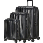 Samsonite Nexis Hardside Suitcase Set of 3 in Onyx Black 58240, 58249, 58251 with FREE Digital Luggage Scale 12775