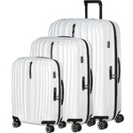 Samsonite Nexis Hardside Suitcase Set of 3 in Cotton White 58240, 58249, 58251 with FREE Digital Luggage Scale 12775