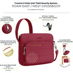 Travelon Roam Anti-Theft East/West Crossbody Bag Cranberry 43676 - ORDER NOW FOR DELIVERY IN OCTOBER 2026 - 7