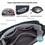 Travelon Classic Anti-Theft North/South Crossbody Bag Midnight 43310 - 3
