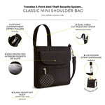 Travelon Classic Anti-Theft Mini Shoulder Bag Black 42459 - 6