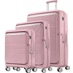 Samsonite Paralux Hardside Suitcase Set of 3 Dusty Pink 56523, 56525, 57872 with FREE Digital Luggage Scale 12775